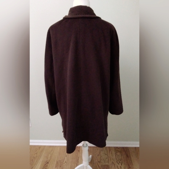 Ellen Tracy Wool Angora Blend Plus Size A-line Coat - Picture 3 of 10